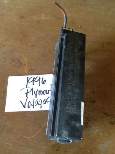 96 97 98 99 00 plymouth voyager dodge caravan fuse relay box under hood oem