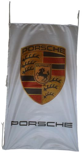 Porsche official dealers flag banner vertical white