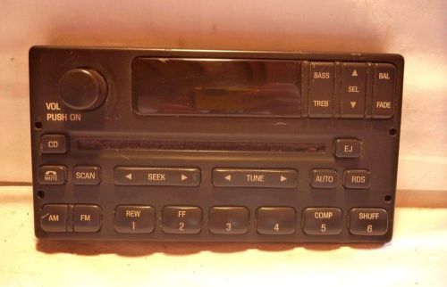 99-04 ford expedition f150 rds radio cd face plate yl3f-18c869-ab cy24267