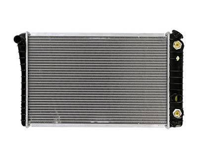 Vista-pro radiator direct fit aluminum plastic natural chevy corvette 5.7l each