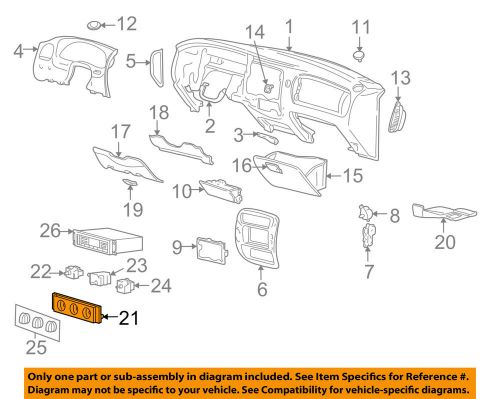 Ford oem-climate control unit temperature fan heater a/c f5tz19980d