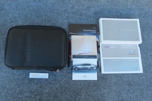 2008 infiniti g35 oem owner owner&#039;s manual booklet                            ..