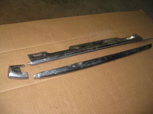 1956-58 corvette 3 piece pass. door moulding set