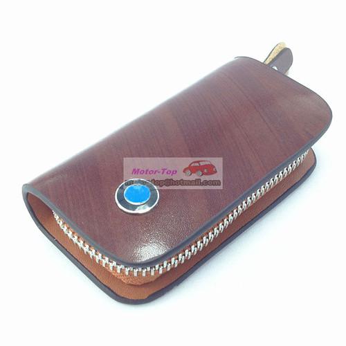 Brown cattle cow leather cover remote key case for bmw ///m m3 m5 e90 e64 z4 x6