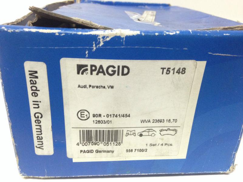 Pagid t5148 brake pads with shims 