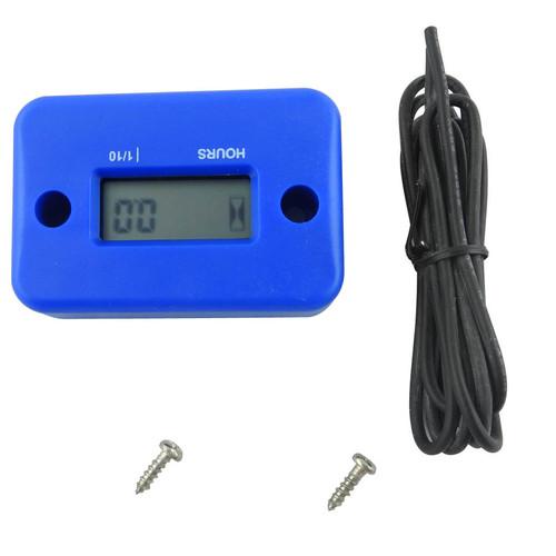 New blue inductive hour meter for motorcycle marine atv boat ski dirt quad bike