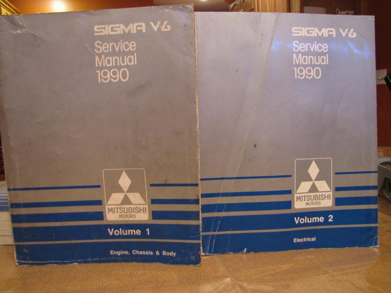 1990 mitsubishi sigma v6 oem dealer service shop repair manual catalog book