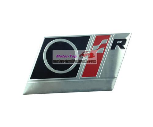 Black metal rear emblem badge sticker for r racing vw volkswagen gti passat golf