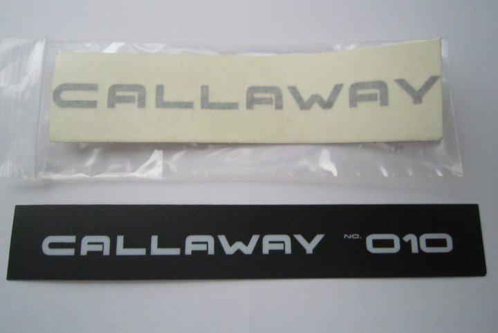 Range rover callaway serial #10 dash plaque &hatch decal nos oem england 4.6 hse