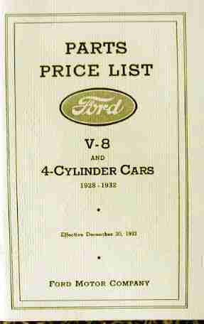 Ford model a_aa_ factory_parts_guide_v8 & 4-cyl_1928 1929 1930 1931