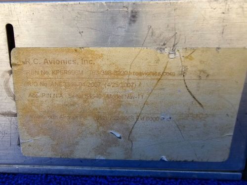 Vintage narco avionics airplane nav 11 frequency receiver untested