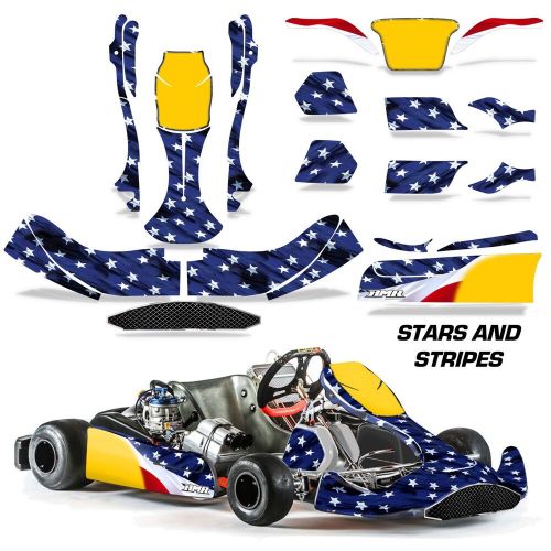 Graphics kit sticker decal wrap for kart crg na3 stars &amp; stripes