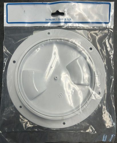 B119 sea dog 337150-1 screw out deck plate, 5-7/16&#034; / white new