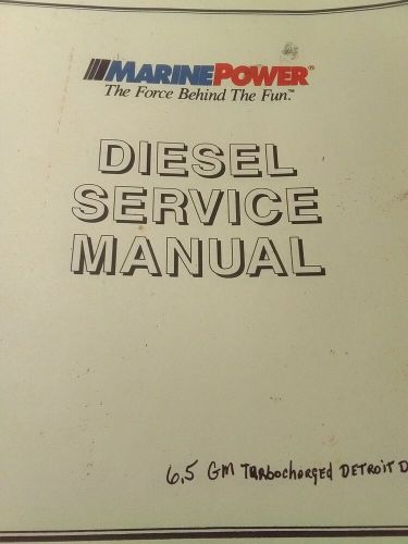 Marine 6.5 gm turbocharged detroit diesel, complete 