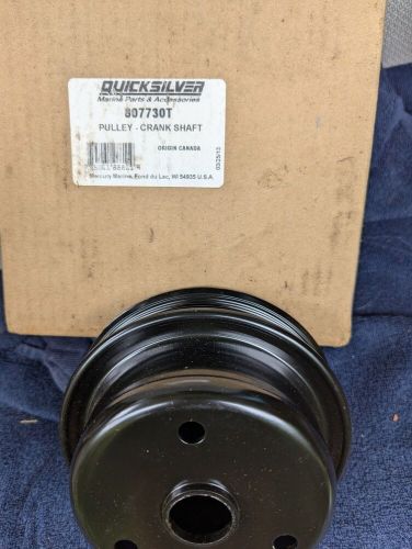 New oem mercury quicksilver crank shaft pulley 4.3l, 5.0l &amp; 5.7l v6-v8 # 807730t