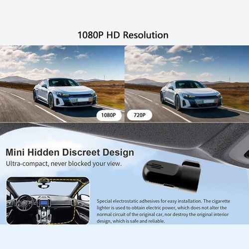 Adas auto dvr camera hd 720p dash camera acc loop record car recorder