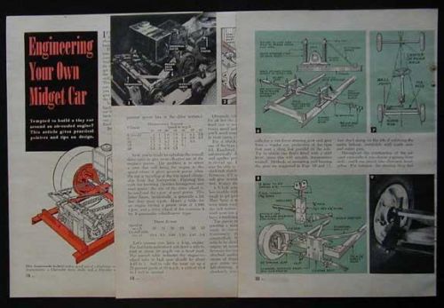 Engineering a midget car 1948 howto build info &amp; plans