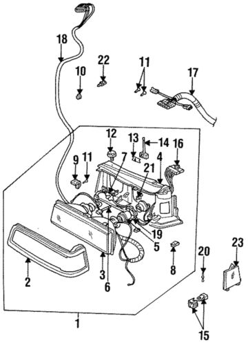 Genuine gm cornering lamp (right-hand) 05974400