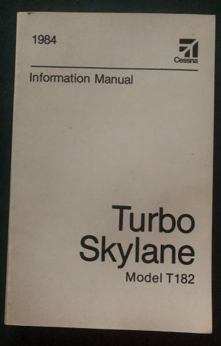 Cessna pilot information manual t182 turbo skylane 1984
