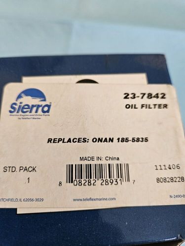 Sierra oil filter 23-7842 fits onan generator 185-5835