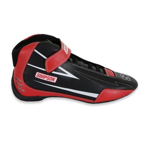 Simpson racing sc900r supercoil shoe black/red - 9