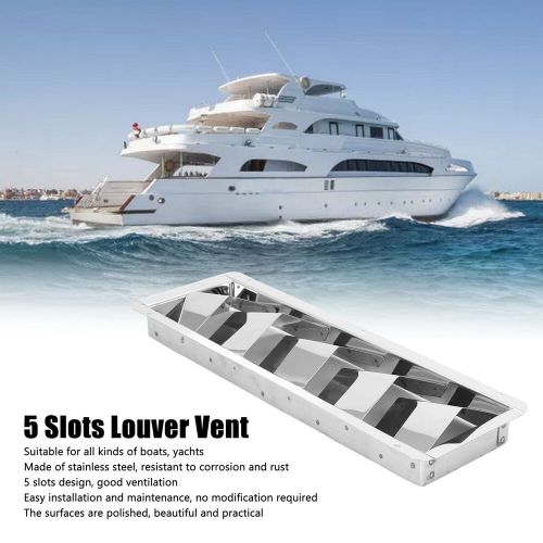 5 slots boat louvered vent rectangle anti corrosion anti rust boat marine