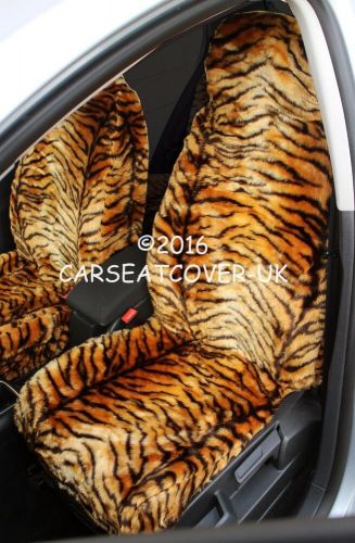 For mercedes cls coupe  - gold tiger faux fur furry car seat covers - full set