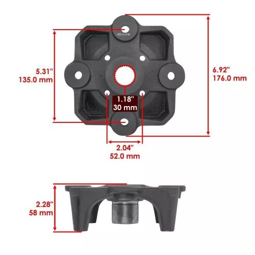 Caltric wheel hub for can-am maverick x3 900ho 2018 front and rear