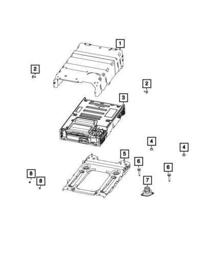 Genuine mopar mounting bracket 68445914aa