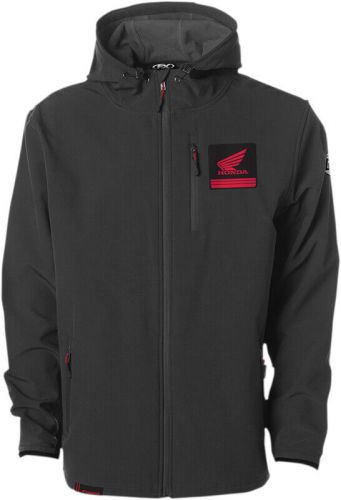 Factory effex honda hooded tech soft-shell jacket black