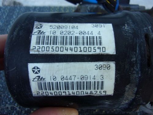 93 1994 jeep grand cherokee zj abs pump anti lock brake module assembly 52009104