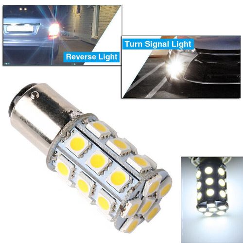 1 pc white cabin marine boat led interior 27-smd ba15d ac/dc12-24v light bulb