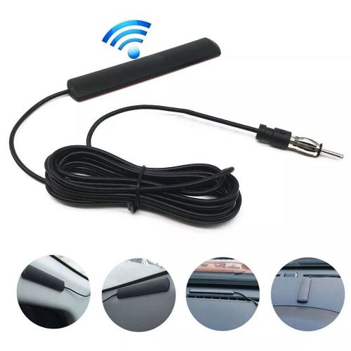 1x car interior hidden amplified antenna am/fm radio electronic stereo universal