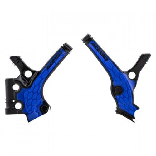 Acerbis x-grip frame guards black/blue 2736391004 for yamaha yz85 2018–2021