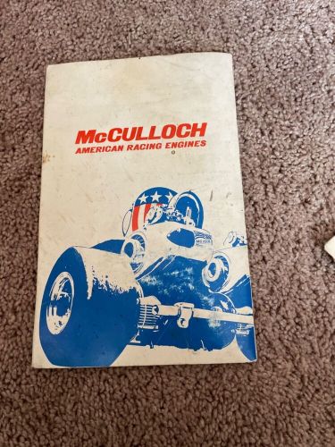 Go kart mcculloch racing engines owners manual 85205