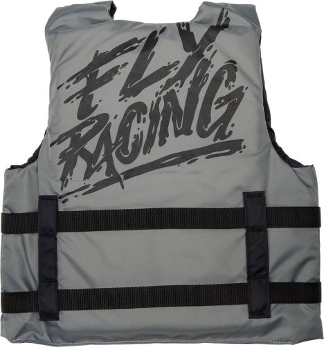 Fly racing youth nylon flotation life vest gray/black