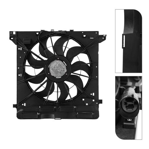 Engine radiator cooling fan assembly for ford explorer lincoln aviator 2020-2022