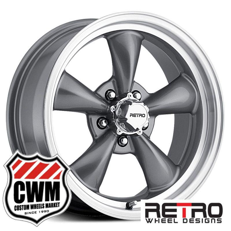 17x7" retro wheel designs gray wheels rims 5x4.75" for buick skylark 1964