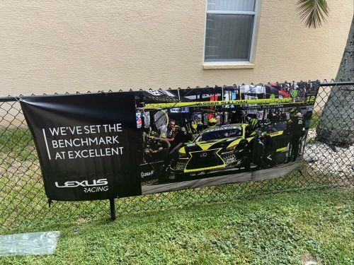 Lexus 3x7 ft racing banner show imsa garage wall decor cave man cave flag rcf