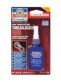 Permatex 27200 ~ high temperature threadlocker red - 10ml bottle