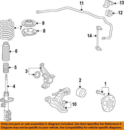 Honda oem 44300-tk6-a01 front wheel bearing/wheel bearing