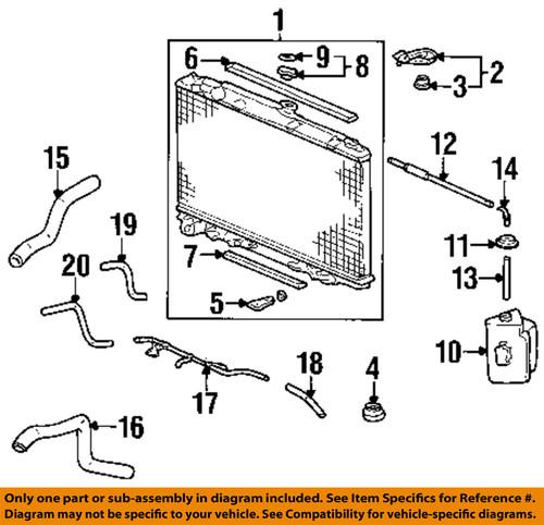 Honda oem 25212p8f020 radiator-cooler line