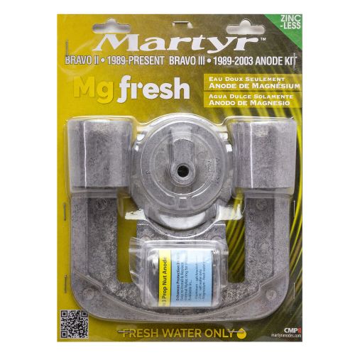 Martyr magnesium anode kit for mercruiser bravo two three 1989 &amp; later