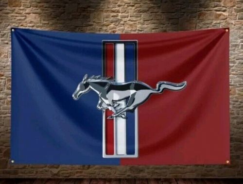 Mustang workshop/mancave advertising fan flag/banner