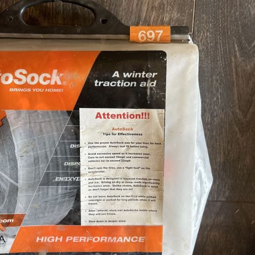 Autosock winter traction aid size 697 brand new designed in norway new