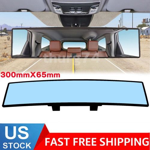 Transparent rear view mirrors with wide-angle convex lens for universal cars