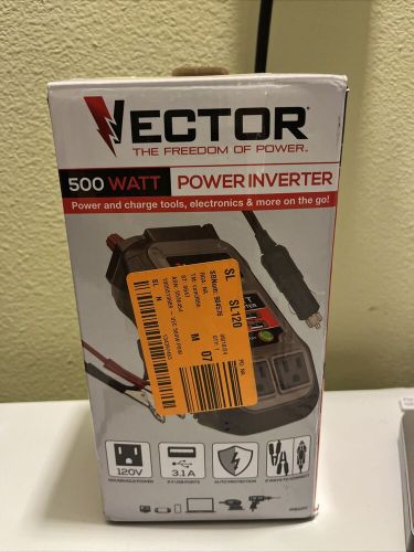 Vector pi500v 500 watt dual power inverter two usb charging ports - new!