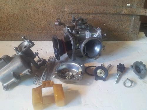 91 honda cb250 nighthawk - carburetor - jets diaphragm body float - for parts!!