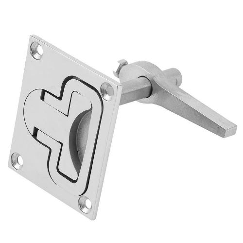 Stainless steel flush mount floor lock latch for marine boat accessory