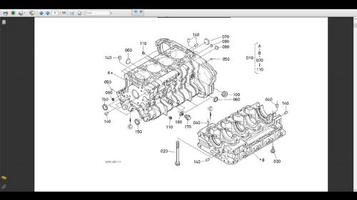 Kubota m5040 parts manual 650pg w/ diagrams for m 5040 tractor service &amp; repair